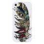 Etui ochronne świecące w ciemności dla iPhone 5 / 5S / SE (2016) - piórko