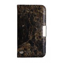 Pokrowiec flip dla iPhone 5 / 5S / SE (2016) - czarny marmur