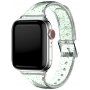 Przezroczysty pasek z cekinami dla Apple Watch 42mm / 41mm / 40mm / 38mm - zielone