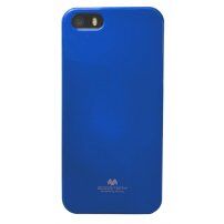 MERCURY GOOSPERY ochronne błyszczące etui do iPhone 5 / 5S / SE (2016) - niebieskie