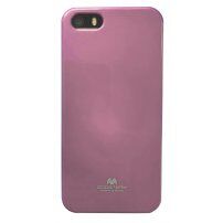 MERCURY GOOSPERY ochronne błyszczące etui do iPhone 5 / 5S / SE (2016) - jasnoróżowe