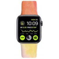 Silikonowy pasek z wzorem w kolorze wody dla Apple Watch 42mm / 41mm / 40mm / 38mm - pomarańczowe