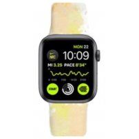 Silikonowy pasek z wzorem w kolorze wody dla Apple Watch 42mm / 41mm / 40mm / 38mm - żółte
