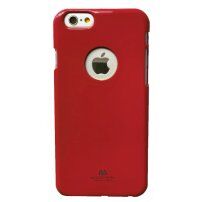 MERCURY GOOSPERY etui ochronne błyszczące dla Apple iPhone 6 / 6S - czerwone