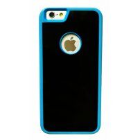 Magiczne antygrawitacyjne etui samoprzylepne dla Apple iPhone 6 / 6S - odpowiednie do selfie - czarno-niebieskie