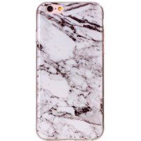 Etui ochronne plastikowe dla Apple iPhone 6 / 6S - biały marmur