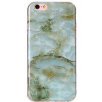Etui ochronne plastikowe dla Apple iPhone 6 / 6S - zielony marmur