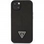 Pokrowiec Guess Saffiano Triangle dla iPhone 13 - czarny