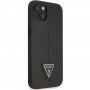 Pokrowiec Guess Saffiano Triangle dla iPhone 13 - czarny