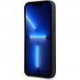 Pokrowiec Guess Saffiano Triangle dla iPhone 13 - czarny