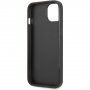 Pokrowiec Guess Saffiano Triangle dla iPhone 13 - czarny