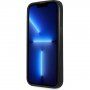 Pokrowiec Guess Saffiano Triangle dla iPhone 13 Pro - srebrny