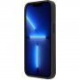 Guess 4G Saffiano Podwójne etui na karty z kieszenią na karty dla iPhone 13 Pro Max - szary