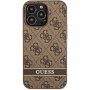 Guess 4G Stripe etui do iPhone 13 Pro Max - brązowe