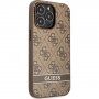 Guess 4G Stripe etui do iPhone 13 Pro Max - brązowe