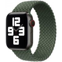 Nylonowy pasek ze wzorem warkocza do Apple Watch Ultra 49mm / 46mm / 45mm / 44mm / 42mm - XS - oliwkowe