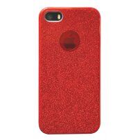 Błyszczące etui do iPhone 5 / 5S / SE (2016) - czerwony