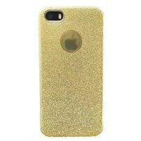 Błyszczące etui do iPhone 5 / 5S / SE (2016) - złote