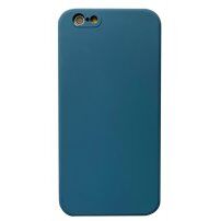 Ochronne etui silikonowe z prostymi krawędziami do iPhone 6 / 6S - niebieskie