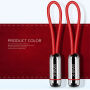 X-LEVEL elegancki USB / lightning kabel dla Apple iPhone / iPad / iPod - 8cm - czerwony