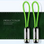 X-LEVEL elegancki USB / lightning kabel dla Apple iPhone / iPad / iPod - 8cm - zielony