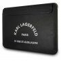 Skórzana okładka Karl Lagerfeld Saffiano RSG Embossed dla iPada Pro 12,9"/ MacBook do 14" - czarna