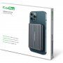 Magnetyczny bezprzewodowy powerbank CubeNest S1B0 z portem USB-C - 5 000 mAh - srebrna