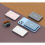 Magnetyczny bezprzewodowy powerbank CubeNest S1B0 z portem USB-C - 5 000 mAh - niebieska