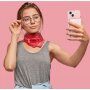 Magnetyczny bezprzewodowy powerbank CubeNest S1B0 z portem USB-C - 5 000 mAh - różowa