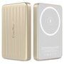 Magnetyczny bezprzewodowy powerbank CubeNest S1B0 z portem USB-C - 5 000 mAh - złota