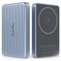 Magnetyczny bezprzewodowy powerbank CubeNest S1B0 z portem USB-C - 5 000 mAh - niebieska