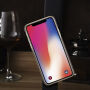 2w1 stylowy zdejmowany pokrowiec flip dla Apple iPhone XS / iPhone X - jasnobrązowy