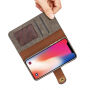 2w1 stylowy zdejmowany pokrowiec flip dla Apple iPhone XS / iPhone X - szary