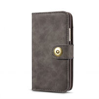 2w1 stylowy zdejmowany pokrowiec flip dla Apple iPhone XS / iPhone X - szary