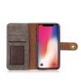 2w1 stylowy zdejmowany pokrowiec flip dla Apple iPhone XS / iPhone X - szary