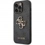 Guess 4G Metal Logo etui do iPhone 14 Pro - szary