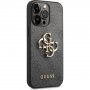 Guess 4G Metal Logo etui do iPhone 14 Pro - szary