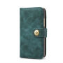 2w1 stylowy zdejmowany pokrowiec flip dla Apple iPhone XS / iPhone X - zielony