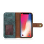 2w1 stylowy zdejmowany pokrowiec flip dla Apple iPhone XS / iPhone X - zielony