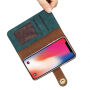 2w1 stylowy zdejmowany pokrowiec flip dla Apple iPhone XS / iPhone X - niebieski