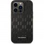 Karl Lagerfeld Saffiano Monogram pokrowiec dla iPhone 14 Pro Max - czarny