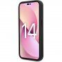 Karl Lagerfeld Saffiano Monogram pokrowiec dla iPhone 14 Pro Max - czarny