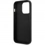 Karl Lagerfeld Saffiano Monogram pokrowiec dla iPhone 14 Pro Max - czarny
