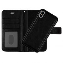2w1 zdejmowany pokrowiec ochronny flip dla Apple iPhone XS / iPhone X - czarny