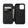 Nomad Skórzane etui Folio z klapką i MagSafe dla iPhone 14 Pro Max - czarne