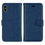 2w1 zdejmowany pokrowiec ochronny flip dla Apple iPhone XS / iPhone X - ciemnoniebieski