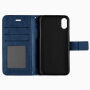 2w1 zdejmowany pokrowiec ochronny flip dla Apple iPhone XS / iPhone X - ciemnoniebieski