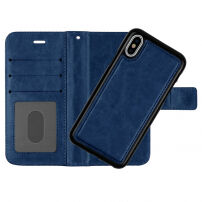 2w1 zdejmowany pokrowiec ochronny flip dla Apple iPhone XS / iPhone X - ciemnoniebieski