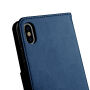 2w1 zdejmowany pokrowiec ochronny flip dla Apple iPhone XS / iPhone X - ciemnoniebieski