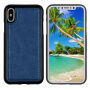 2w1 zdejmowany pokrowiec ochronny flip dla Apple iPhone XS / iPhone X - ciemnoniebieski